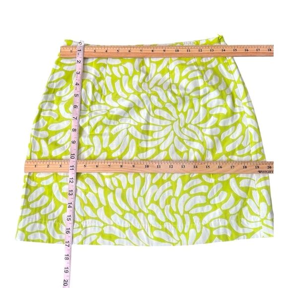NWT SKFK Ilazki Green White Print Side Zip Mini Skirt EU 38 | US 6 Reg. $99 - Picture 11 of 11
